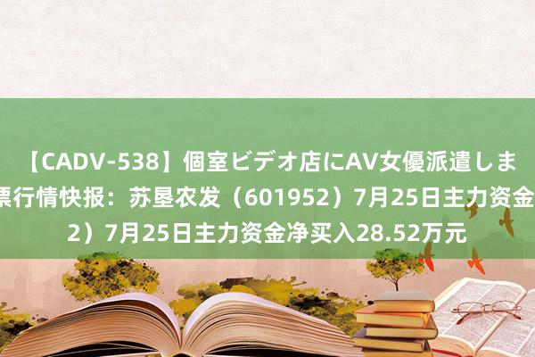   【CADV-538】個室ビデオ店にAV女優派遣します。8時間DX 股票行情快报：苏垦农发（601952）7月25日主力资金净买入28.52万元