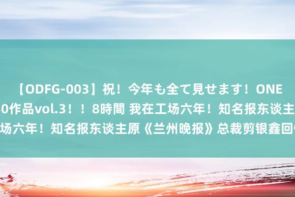   【ODFG-003】祝！今年も全て見せます！ONEDAFULL1年の軌跡全60作品vol.3！！8時間 我在工场六年！知名报东谈主原《兰州晚报》总裁剪银鑫回忆录（六）