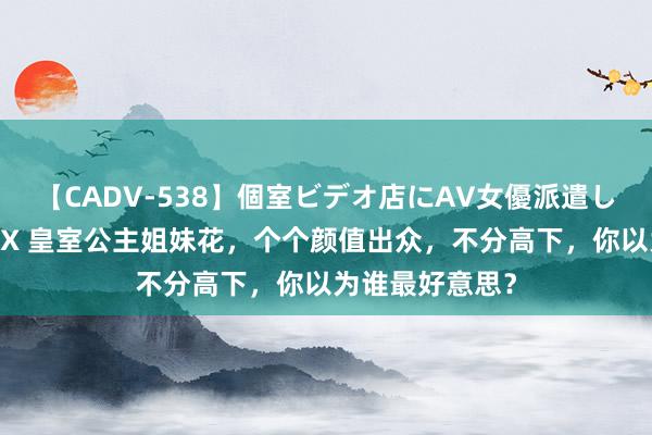   【CADV-538】個室ビデオ店にAV女優派遣します。8時間DX 皇室公主姐妹花，个个颜值出众，不分高下，你以为谁最好意思？